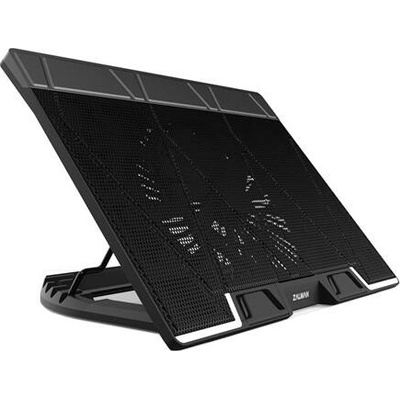 Zalman chladič notebooku ZM-NS3000 / pre notebooky do 17" / naklápací / USB Hub / USB / čierny