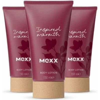 Mexx Inspired Warmth telové mlieko 3 x 150 ml, 3 x mlieko