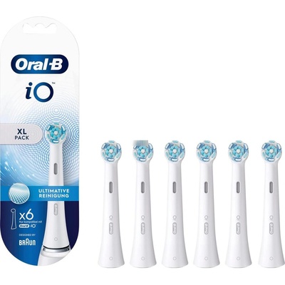 Oral-B Braun Oral-B iO Ultimative Cleaning 6 броя глава за електрическа четка за зъби, бял (Ultimat)