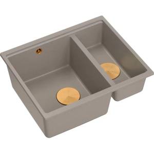Quadron Композитна подплотова мивка Quadron Logan 150 бежово-мед 56x46 см (HCQL5646U4-C1_U) Мивка за вграждане