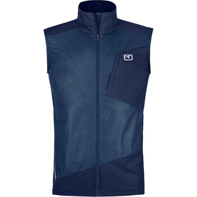 Ortovox Мъжки вълнен елек Ortovox Trace Windbreaker Vest Merino vest - Blue Nunatak (032-1742-0113)