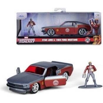 Jada Toys Кола Marvel Fastback 1969 Ford Mustang 1: 32 W/Figure 253223017