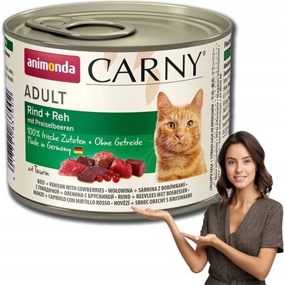 Animonda Carny Adult hovädzie, srnčí a brusinky 200 g