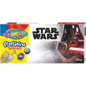 Colorino - Marvel Star Wars Пластилин 12 цв. +златно и сребърно