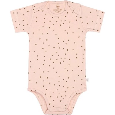 Lassig Бебешко боди с къс ръкав Lassig - Gots, 86/92 cm, 12-24 м, Powder Pink (4042183416427)