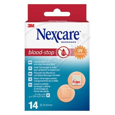 3M Nexcare náplast na zast.krvácení pr.22.5mm 14ks