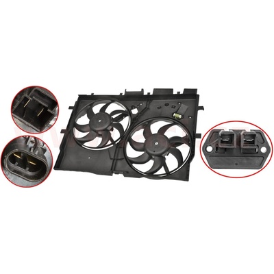 Ventilátor chladenia motora VAN WEZEL 0982749