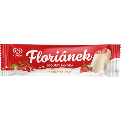 Algida Floriánek Jogurt - Jahoda v bílé polevě 50ml