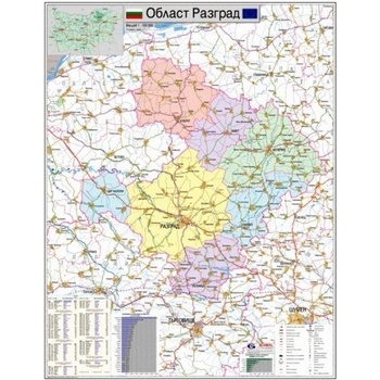 Mapmedia Карта на област Разград