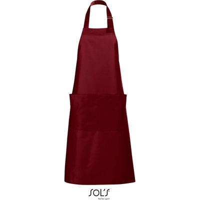 SOL's Collection Zástěra Gala s laclem COT-25801037099 Burgundová