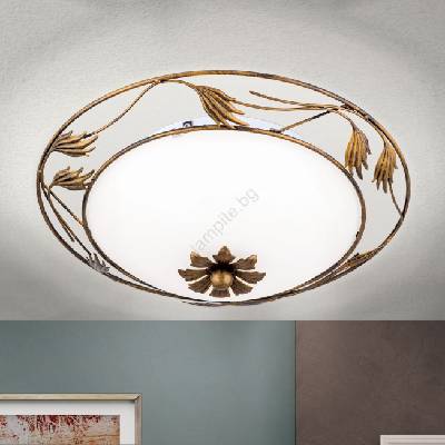 Orion DL 7-509/40 - Плафон FLEUR 2xE27/60W/230V Ø 40 см бронзов (OR0152)