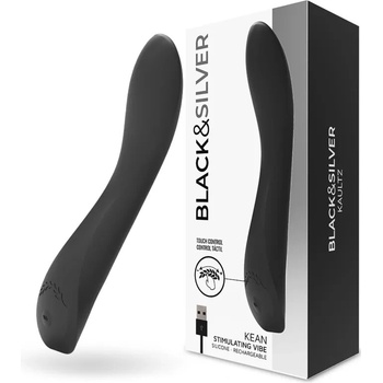 BLACK & SILVER KEAN VIBRATOR TOUCH CONTROL