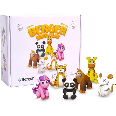 Berger Modelovací hmota Beasts 18 ks kelímků – Zboží Dáma