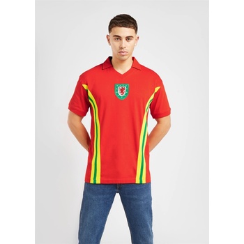 Source Lab Мъжка фланелка Source Lab Wales 1976 Retro Jersey Mens - Red