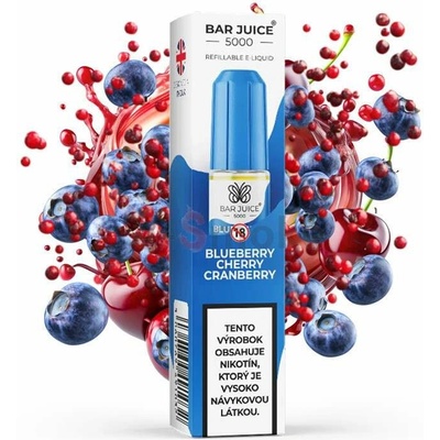 Bar Juice 5000 Salt Blueberry Cherry Cranberry 10 ml 20 mg