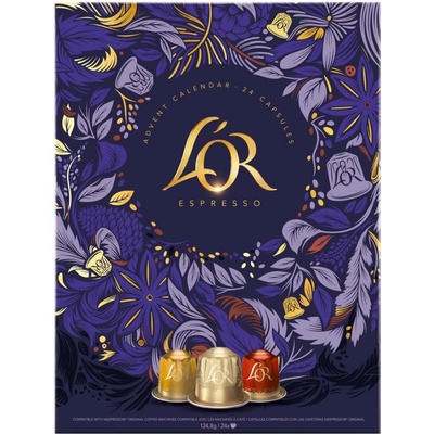 L'Or Adventný kalendár 24 kapsúl pre Nespresso kávovary