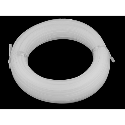 Prima-obchod Kostice plastová plochá hladká šíře 8 mm, barva transparent