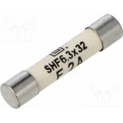 SCHURTER 8020.5071.G Pojistka: tavná; keramická,kulatý; 2A; 500VAC; rychlá; 6,35x31,8mm