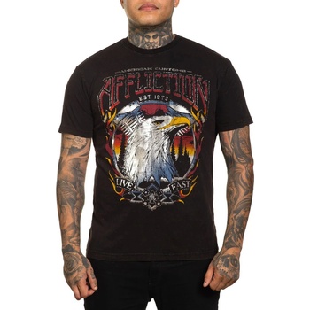 AFFLICTION мъжка тениска affliction - ac sunset cruisin - a26401-ЧЕРНО