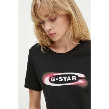 G-Star Raw Памучна тениска G-Star Raw в черно D25031-C812 (D25031.C812)