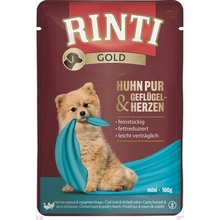 Rinti Gold PUR Adult kura & hydinové srdcia 100 g