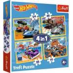 Trefl Trefl: Пъзел с автомобили Hot Wheels - 4 в 1