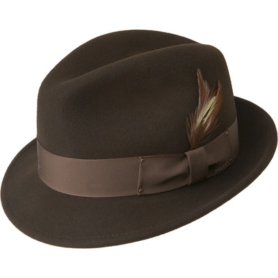 Bailey Tino vlněný klobouk trilby hnědý