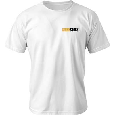 Knifestock T-shirt Small Logo White