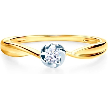 SAVICKI Годежен пръстен Savicki: двуцветно злато, диамант