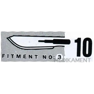 JAI Surgicals Surgeon SKALPELOVÉ ČEPIELKY SURGEON č.10 sterilné 100 ks