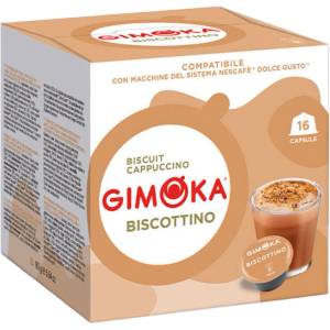 Gimoka Кафе капсули Gimoka Biscotino Dolce Gusto , 16 бр