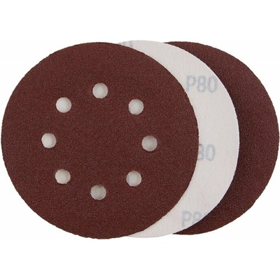 papier brúsny P80/3ks výsek suchý zips 125mm