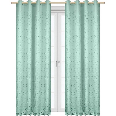 BytoTex Závěs Lorena zelená II, 145 x 250 cm (cena za 1 kus)