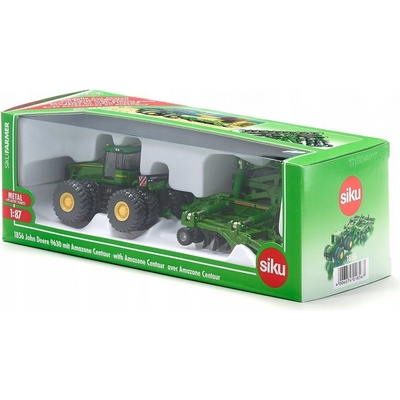 Siku 1856 FARMER Traktor John Deere 9630 s bránami Amazone Centaur 1:87