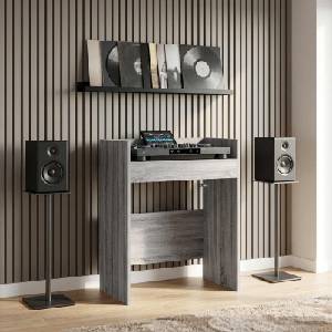 vidaXL DJ маса Сив Сонома 82 x 45 x 102 см Инженерна дървесина (8006753)