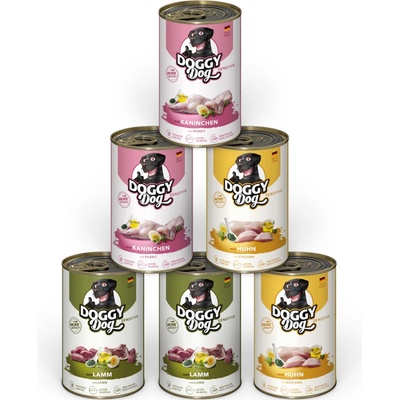 Doggy Dog Adult 3 druhy 6 x 400 g