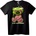NOONEBRAND Тениска 8 Бита Щастливо плюшено мече - 2XL, Black