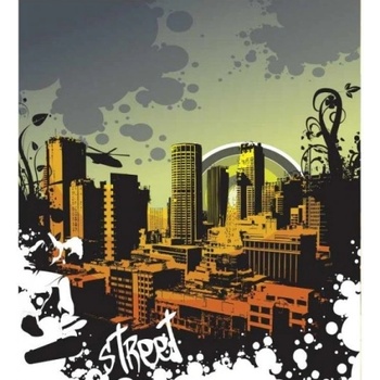 DIMEX ART s. r. o Флизелинов фототапет рисуване на град 225 x 250 см