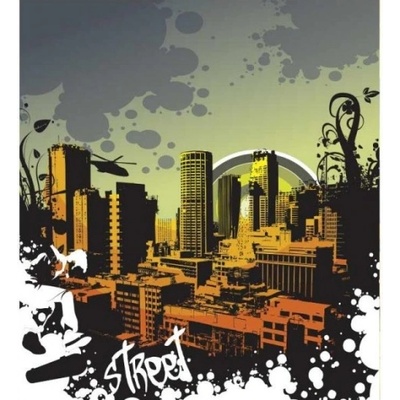 DIMEX ART Флизелинов фототапет рисуване на град 225 x 250 см