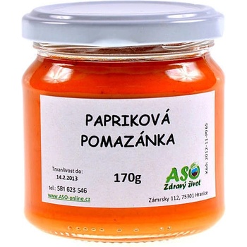 ASO Zdravý život Pomazánka papriková 170 g