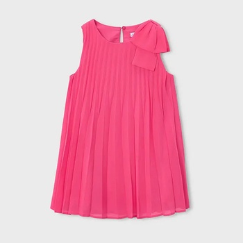 Mayoral Рокля плисирана в розов цвят за мини момиче Mayoral