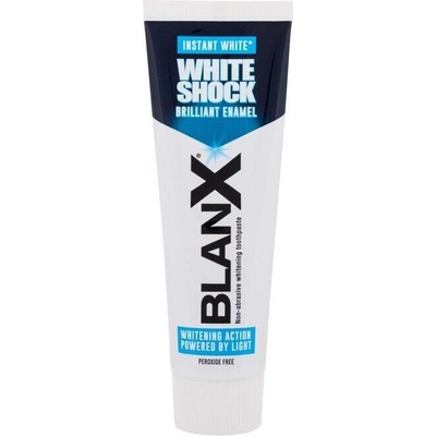 BlanX White Shock bieliaca pasta proti škvrnám na zubnej sklovine s okamžitým účinkom 75 ml
