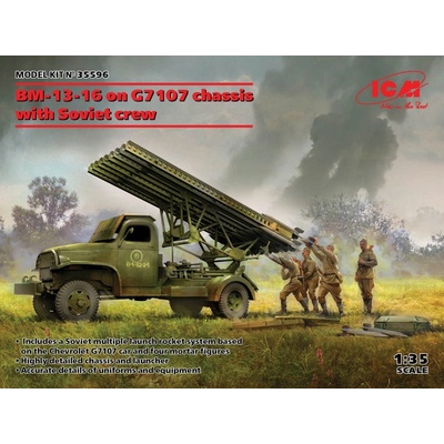 ICM BM-13-16 on G7107 chassis with Soviet crew 35596 1:35