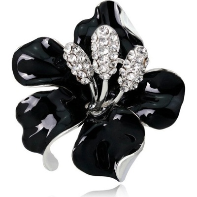 Amparo Miranda Miranda Brošňa Flower BP008 Black