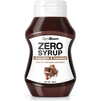 GymBeam ZERO SYRUP Шоколад & Лешник 350 ml лешници с шоколад
