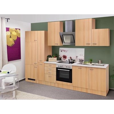 Flex Well Kuchyňa Nano 310 cm/typ 2 chlad./rúra/varná doska/digestor/umývačka