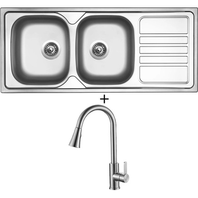 Set Sinks OKIO 1160 DUO V + Laveo BONA BAB 269U