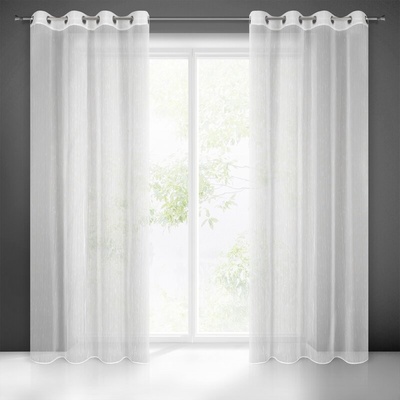 Takoy Záclona PILAR s jemnými proužky a efektem deště 140 x 250 cm-HF-400812 | 140 x 250 cm