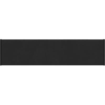 VidaXL Parapet okenní černý s kresbou dřeva 80 x 20 x 4,5 cm PVC