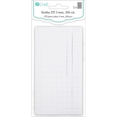DP Craft Lepící štítky 3D 3 mm, 306 ks 7x7mm